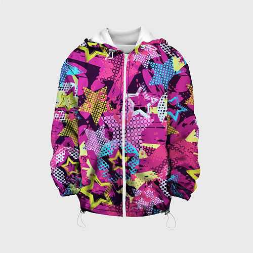 Детская куртка Star Colorful Pattern Fashion Neon / 3D-Белый – фото 1