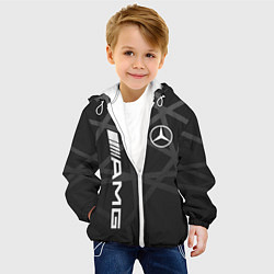 Куртка с капюшоном детская MERCEDES - BENZ МЕРСЕДЕС, цвет: 3D-белый — фото 2