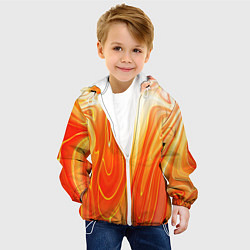 Куртка с капюшоном детская Карамельная нуга Гранж, цвет: 3D-белый — фото 2