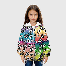 Куртка с капюшоном детская Well paisley pattern, цвет: 3D-белый — фото 2