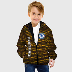 Куртка с капюшоном детская ЧЕЛСИ Chelsea - Звезды, цвет: 3D-черный — фото 2