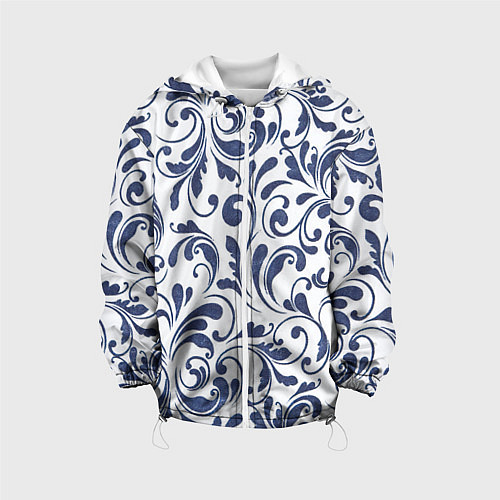 Детская куртка Гжелевый рисунок / 3D-Белый – фото 1