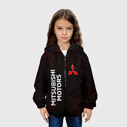 Куртка с капюшоном детская МИТСУБИСИ МОТОР - Графика, цвет: 3D-черный — фото 2
