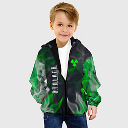 Куртка с капюшоном детская S T A L K E R 2 пламя, цвет: 3D-черный — фото 2