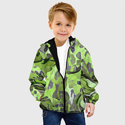 Куртка с капюшоном детская Green breeze, цвет: 3D-черный — фото 2