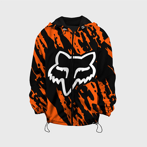 Детская куртка FOX MOTOCROSS ORANGE / 3D-Черный – фото 1