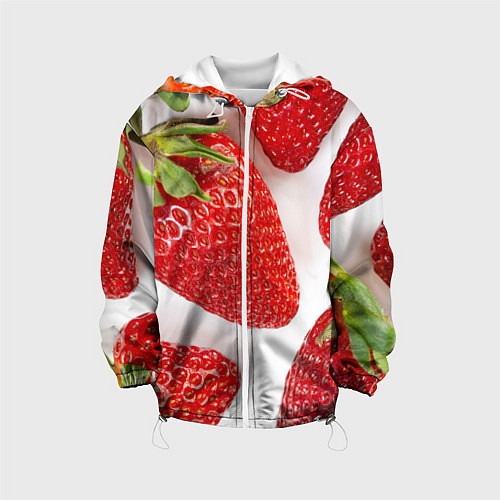 Детская куртка Strawberries / 3D-Белый – фото 1
