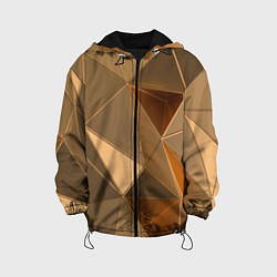 Детская куртка Золотые 3D треугольники