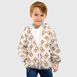 Куртка с капюшоном детская Пищевая сода, цвет: 3D-белый — фото 2