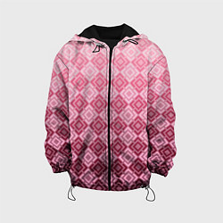 Детская куртка Розовый геометрический градиентный узор