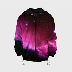 Куртка с капюшоном детская Night Nebula, цвет: 3D-черный