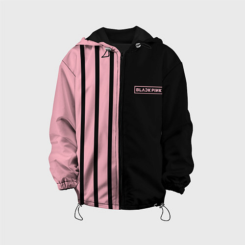 Детская куртка BLACKPINK HALF BLACK-PINK MINI LOGO / 3D-Черный – фото 1