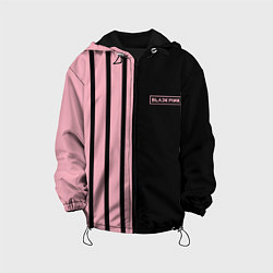 Куртка с капюшоном детская BLACKPINK HALF BLACK-PINK MINI LOGO, цвет: 3D-черный