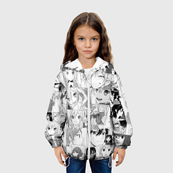 Куртка с капюшоном детская Horimiya pattern, цвет: 3D-белый — фото 2