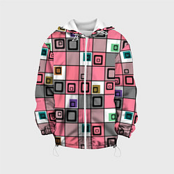 Детская куртка Розовый геометрический узор Geometric shapes