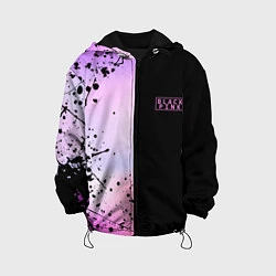 Куртка с капюшоном детская BLACKPINK HALF COLORS, цвет: 3D-черный