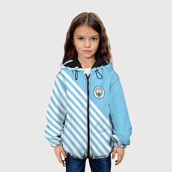 Куртка с капюшоном детская Manchester city манчестер сити былые волосы, цвет: 3D-черный — фото 2