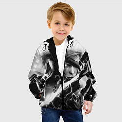 Куртка с капюшоном детская МЕТАЛ ГИР СОЛИД- METAL GEAR, цвет: 3D-черный — фото 2