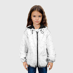 Куртка с капюшоном детская Белые чайкив полете, цвет: 3D-черный — фото 2