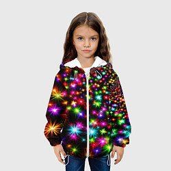 Куртка с капюшоном детская COLORFUL COLOR STARFALL, цвет: 3D-белый — фото 2