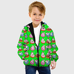 Куртка с капюшоном детская UNICORN AND DONUT, цвет: 3D-черный — фото 2