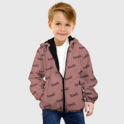 Куртка с капюшоном детская Tоксичный, цвет: 3D-черный — фото 2