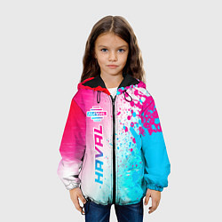 Куртка с капюшоном детская Haval Neon Gradient - FS, цвет: 3D-черный — фото 2