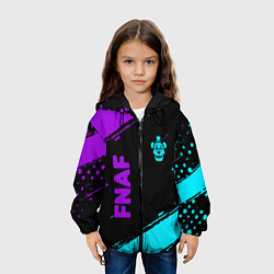 Куртка с капюшоном детская Фредди - neon, цвет: 3D-черный — фото 2