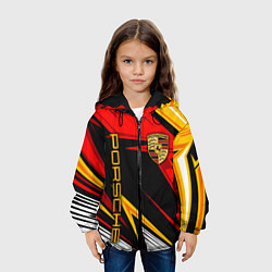 Куртка с капюшоном детская ПОРШЕ - RED SPORT, цвет: 3D-черный — фото 2