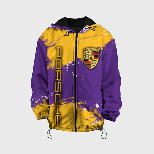 Детская куртка PORSCHE- LAKERS COLORS / 3D-Черный – фото 1