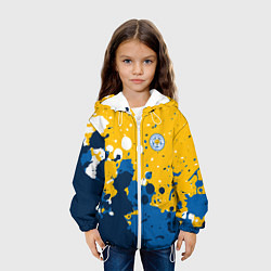 Куртка с капюшоном детская Сборная Уругвая Краска, цвет: 3D-белый — фото 2