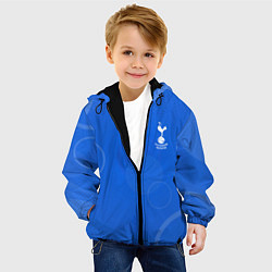 Куртка с капюшоном детская Tottenham hotspur Голубая абстракция, цвет: 3D-черный — фото 2