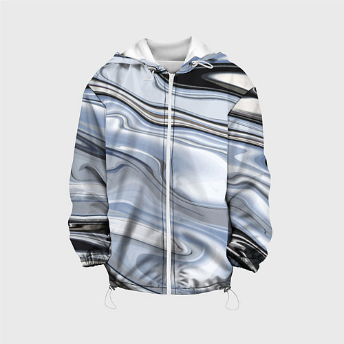 Детская куртка Серебристая поверхность воды / 3D-Белый – фото 1