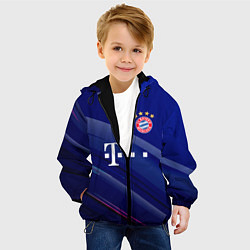 Куртка с капюшоном детская Bayern munchen Абстракция, цвет: 3D-черный — фото 2