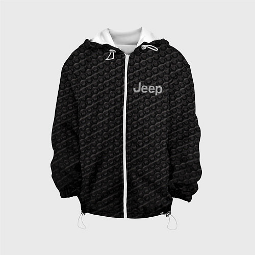 Детская куртка Jeep карбон / 3D-Белый – фото 1