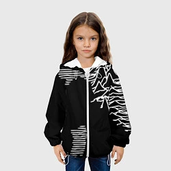 Куртка с капюшоном детская Joy Division - неровность горы, цвет: 3D-белый — фото 2