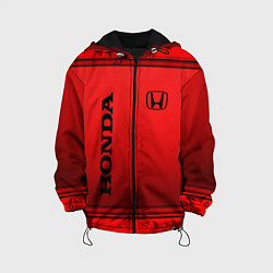 Куртка с капюшоном детская Хонда - спорт, цвет: 3D-черный
