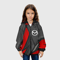 Куртка с капюшоном детская Mazda sports racing, цвет: 3D-черный — фото 2