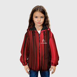 Куртка с капюшоном детская Citroёn - абстракция, цвет: 3D-черный — фото 2