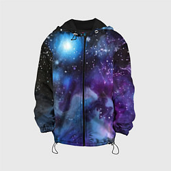 Куртка с капюшоном детская Дым вселенной, цвет: 3D-черный