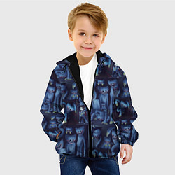 Куртка с капюшоном детская Хагги Вагги паттерн, цвет: 3D-черный — фото 2