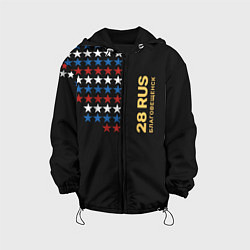 Куртка с капюшоном детская 28 RUS Благовещенск, цвет: 3D-черный