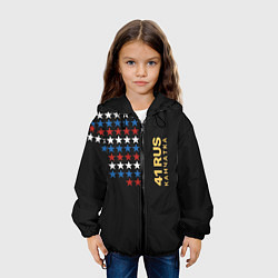 Куртка с капюшоном детская 41 RUS Камчатка, цвет: 3D-черный — фото 2