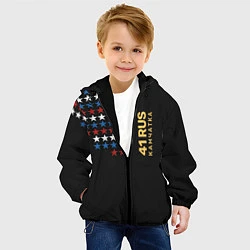 Куртка с капюшоном детская 41 RUS Камчатка, цвет: 3D-черный — фото 2