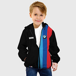 Куртка с капюшоном детская BMW - М Линии : Черный, цвет: 3D-черный — фото 2