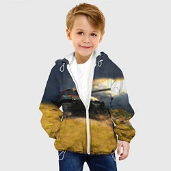 Куртка с капюшоном детская Танк Е100, цвет: 3D-белый — фото 2