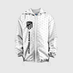 Куртка с капюшоном детская Atletico Madrid sport на светлом фоне: по-вертикал, цвет: 3D-белый