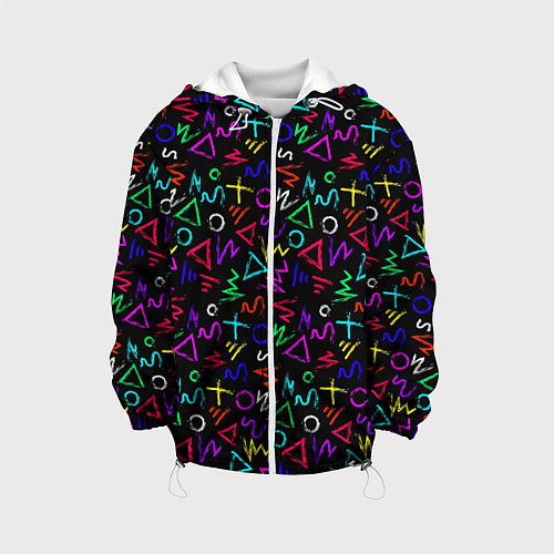 Детская куртка League Of Legends: Arcane neon logo / 3D-Белый – фото 1