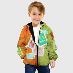 Куртка с капюшоном детская Марки, цвет: 3D-черный — фото 2