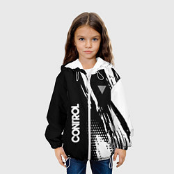 Куртка с капюшоном детская Control Logo, цвет: 3D-белый — фото 2